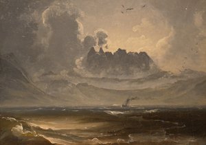 Catena montuosa Trolltindene da Peder Balke